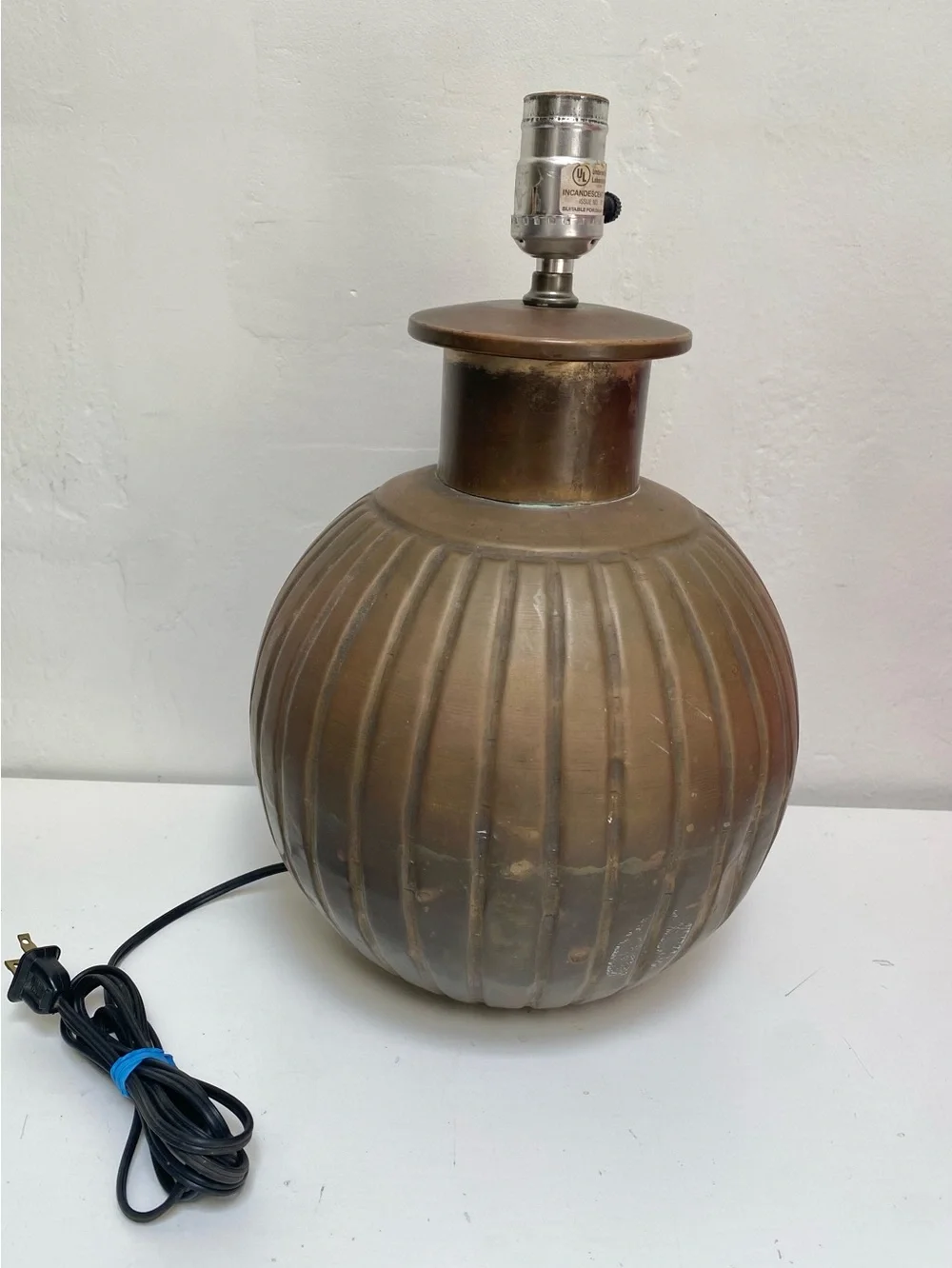 Brass Melon Form Table Lamp 15